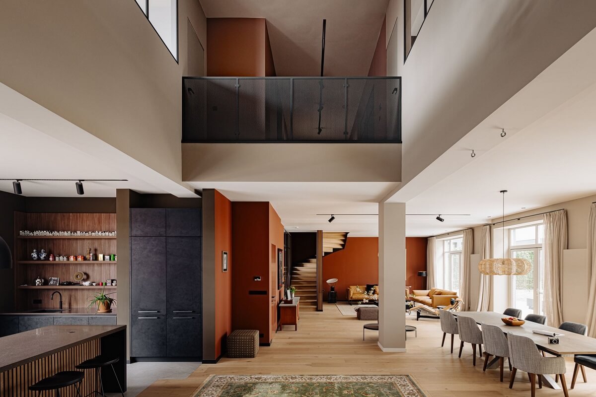 A Modern Garage Conversion in The Netherlands 7 double height ceiling modern garage conversion