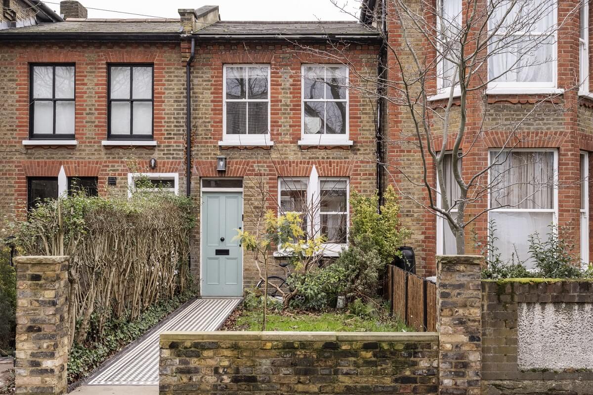 Light and Modern Spaces in a Small Victorian House 23 exterior london home with modern interior