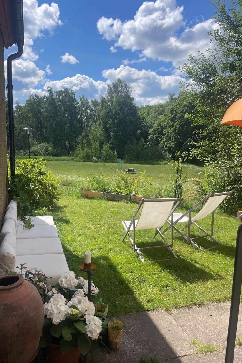 A Swedish Family House with Wall Murals and Art 20 garden 4 A Swedish Family House with Wall Murals and Art