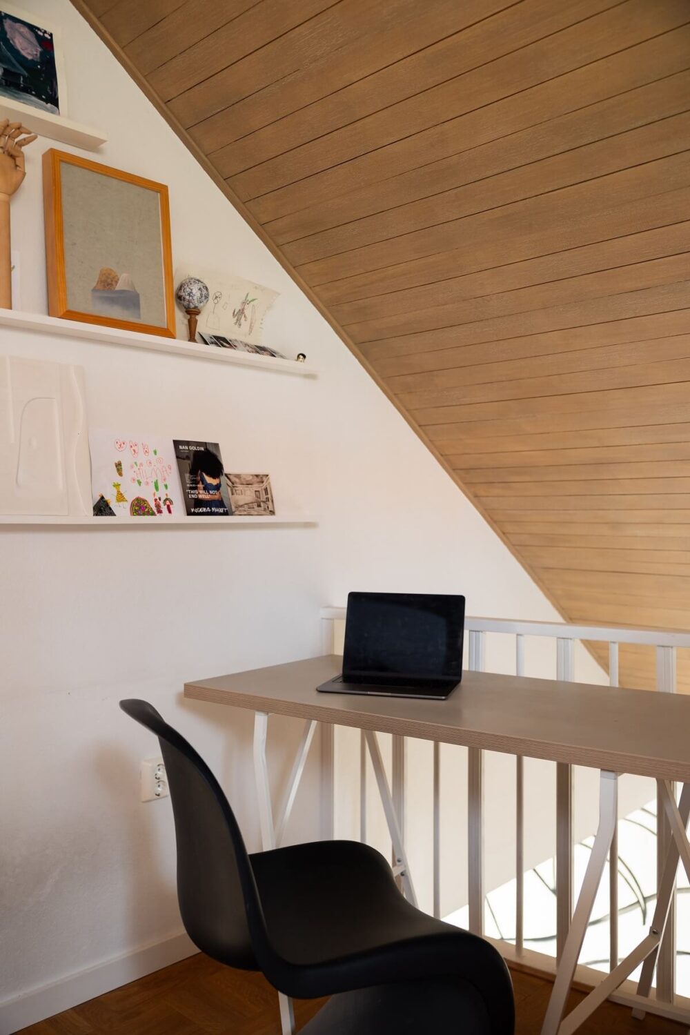 A Swedish Family House with Wall Murals and Art 19 home office 2 A Swedish Family House with Wall Murals and Art