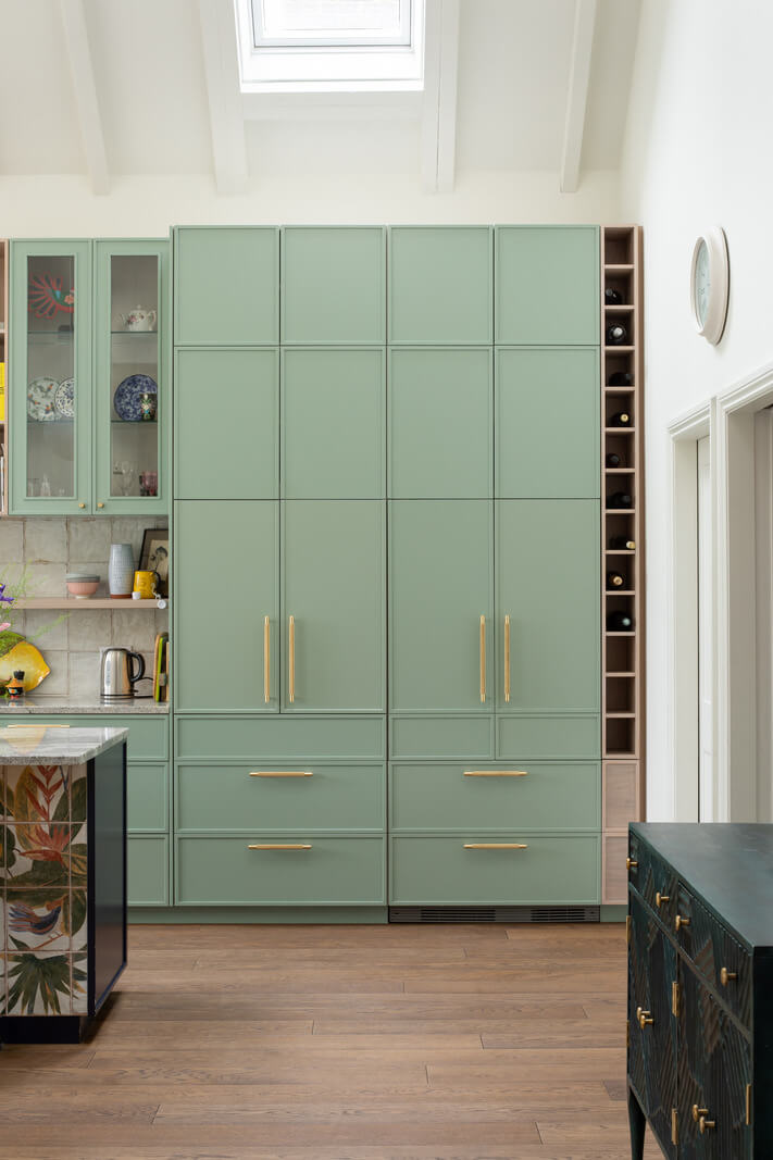 Beautiful Kitchens with Skylights That Add Light and Style 15 light green kitchen cabinets