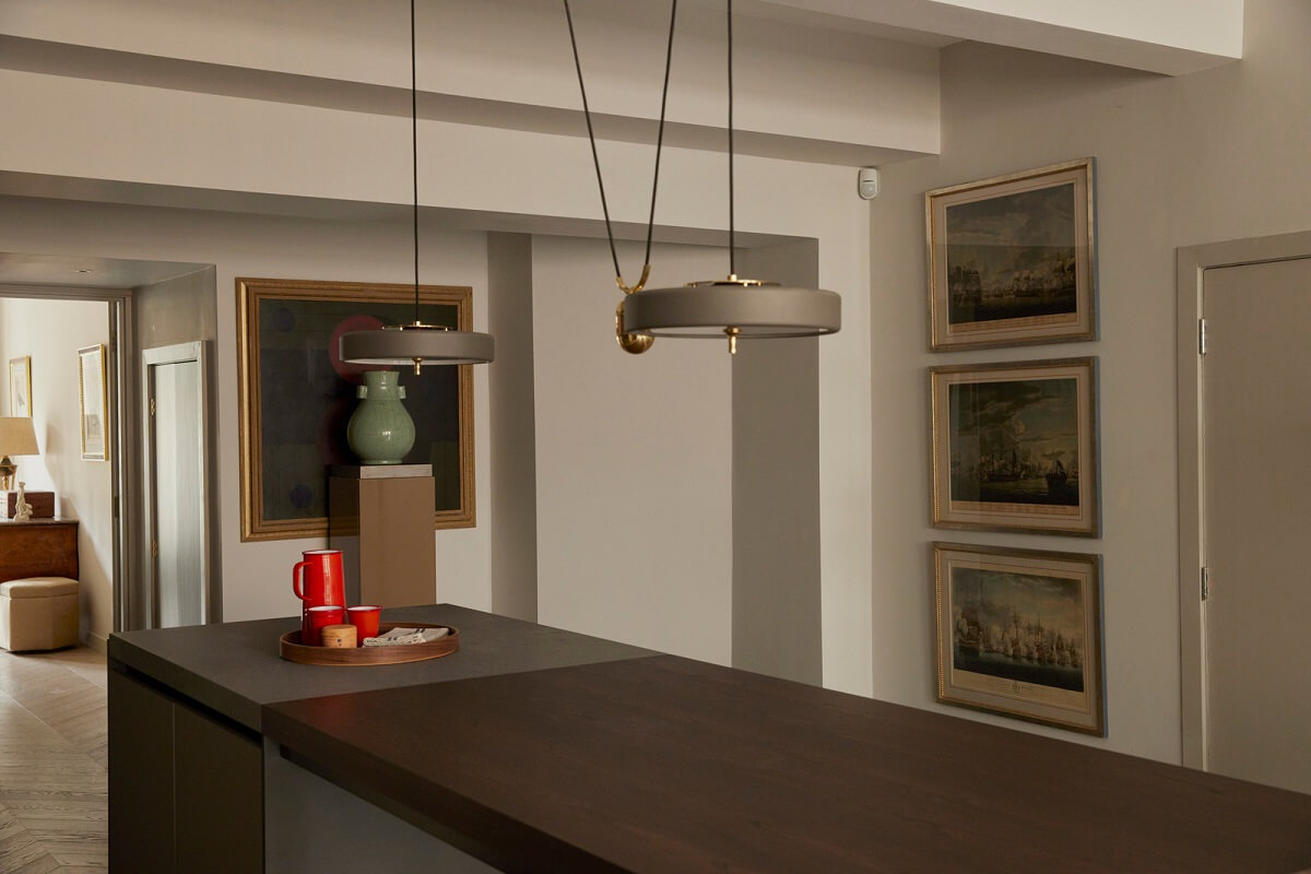 Modern Interiors in an Architectural 19th Century Building 6 modern kitchen island