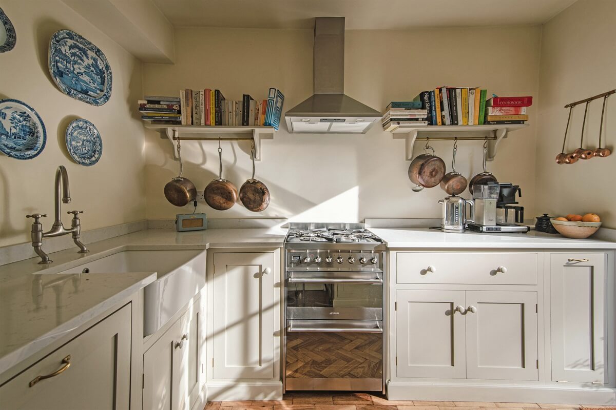 A Colorful Neo-Georgian House in London 10 natural light in light colored kitchen