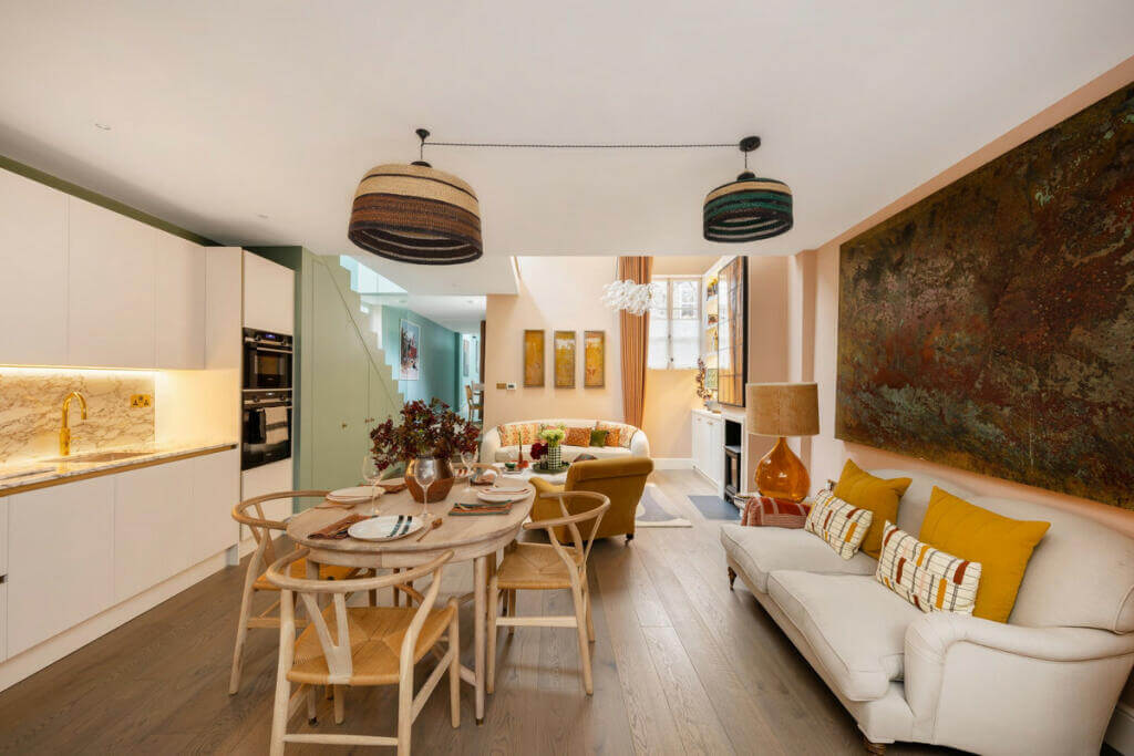 A Light London Maisonette in a Former Artist's Studio 14 open plan kitchen living room