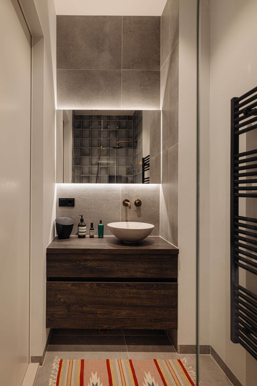 A Modern Garage Conversion in The Netherlands 26 small bathroom
