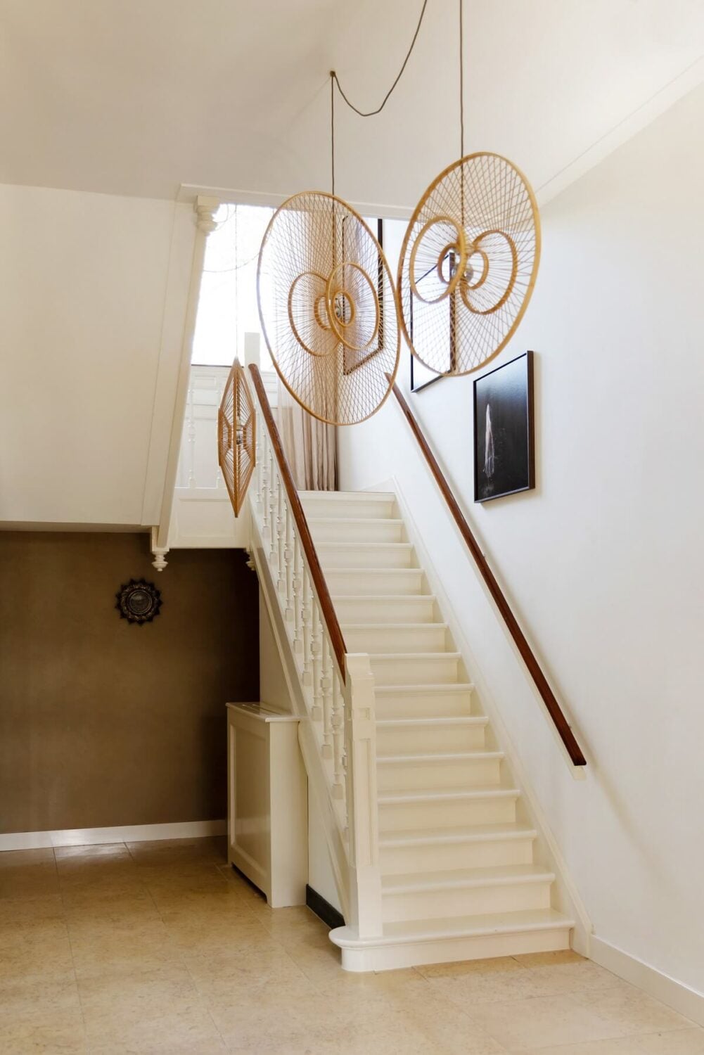 A Warm Atmosphere in a Historic Dutch Villa 16 staircase