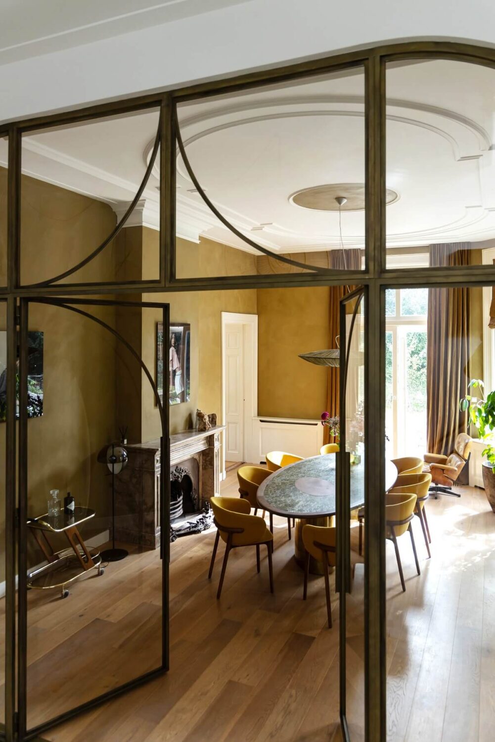 Best of 2024: Dining Rooms 2 steel doors to dining room