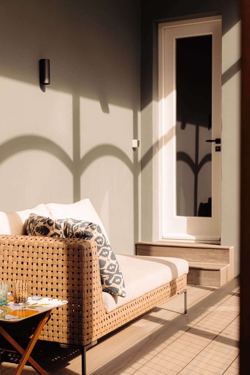 A Modern Garage Conversion in The Netherlands 19 sunny veranda
