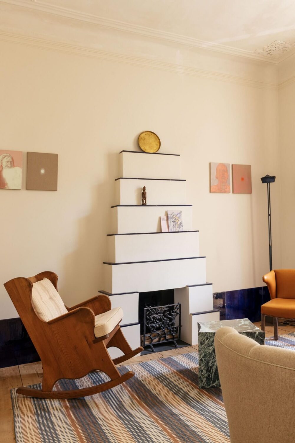 The Gallery Home: A Custom-Built Design Apartment in Portugal 6 unique fireplace