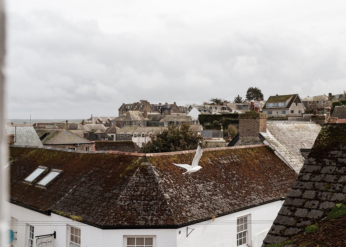 A Coastal White Painter's Home with Reclaimed Features in Cornwall 27 view over padstow A Coastal White Painter's Home with Reclaimed Features in Cornwall