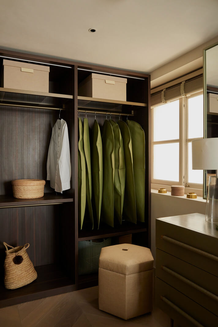 Modern Interiors in an Architectural 19th Century Building 16 walk in closet