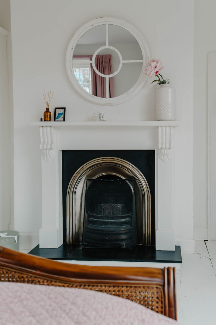 An 18th-Century Historic House with an Amazing Kitchen 21 bedroom fireplace