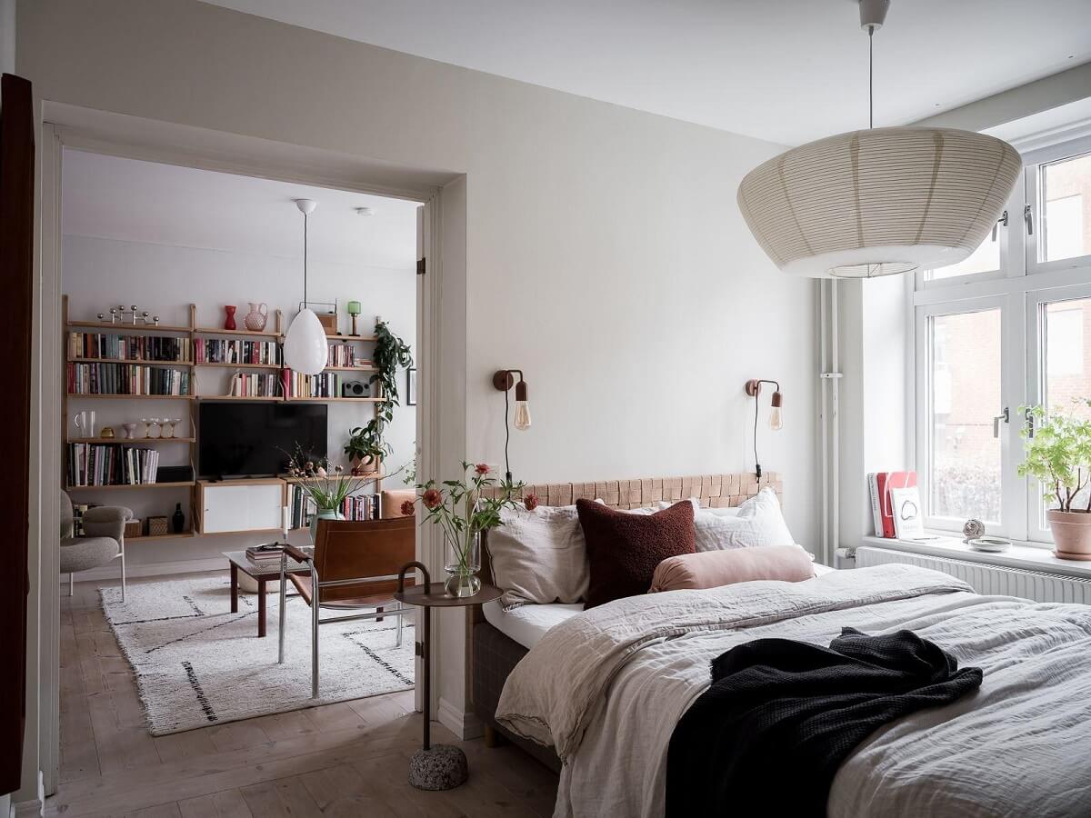 A Light Two Bedroom Apartment in Gothenburg 16 bedroom with view into living room