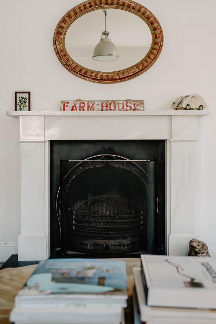 An 18th-Century Historic House with an Amazing Kitchen 12 fireplace living room