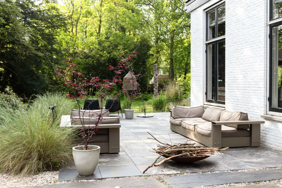 A Warm Atmosphere in a Historic Dutch Villa 34 garden seating A Warm Atmosphere in a Historic Dutch Villa
