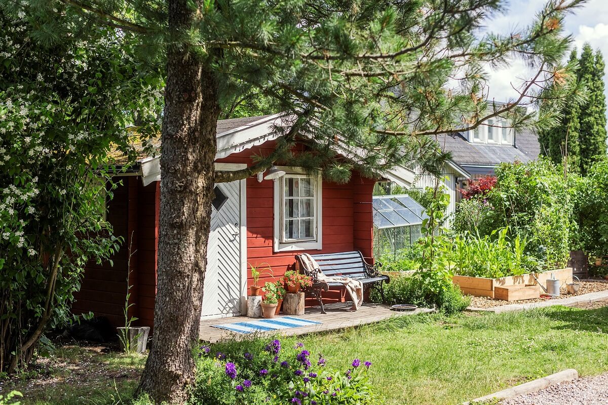 A Historic Swedish Country House with a Beautiful Garden 30 garden shed