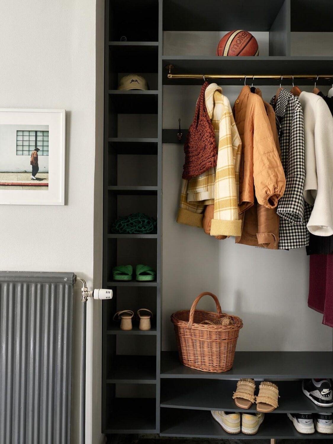 A Stunning Bathroom in a Duplex Apartment in Stockholm 27 hallway storage