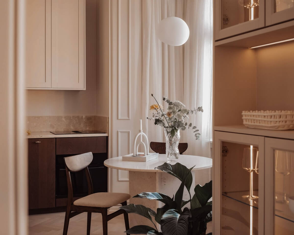 A Serene and Luxurious Apartment in Stockholm 6 kitchen detail