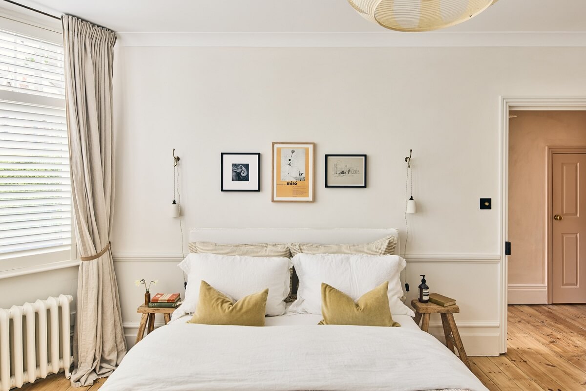 A Light Garden Apartment in London's Poet's Corner 16 light bedroom with wooden floor
