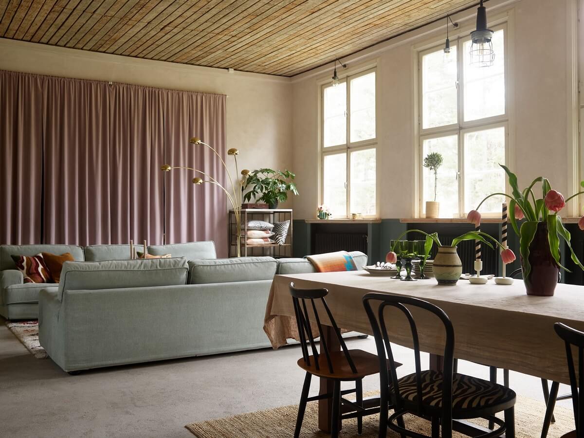A Charming School Conversion in Sweden 11 living space in former school