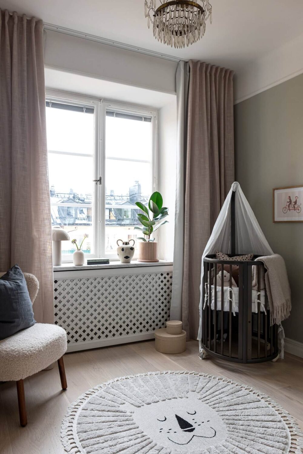 A Stylish Renovated Stockholm Apartment with Built-In Storage 18 nursery A Stylish Renovated Stockholm Apartment with Built-In Storage