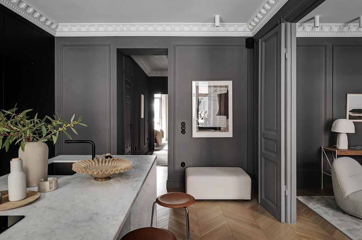 Boost Your Home's Value by Thousands with This Simple Paint Trick! 2 open plan kitchen living room