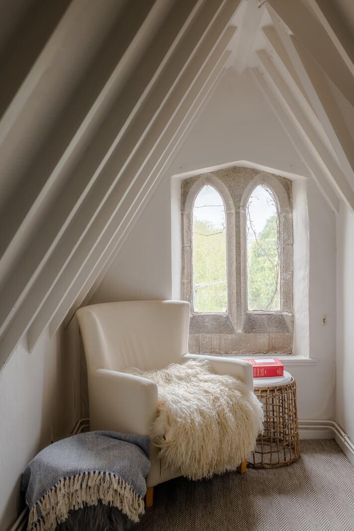 A Charming Gothic-Style Home with Original Details 30 sitting chair