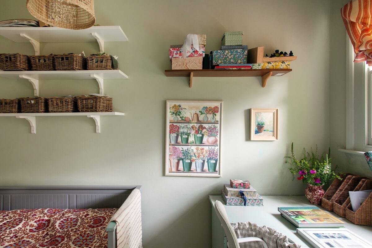 Charming Cottage Style in a London Maisonette 12 small kids room with desk