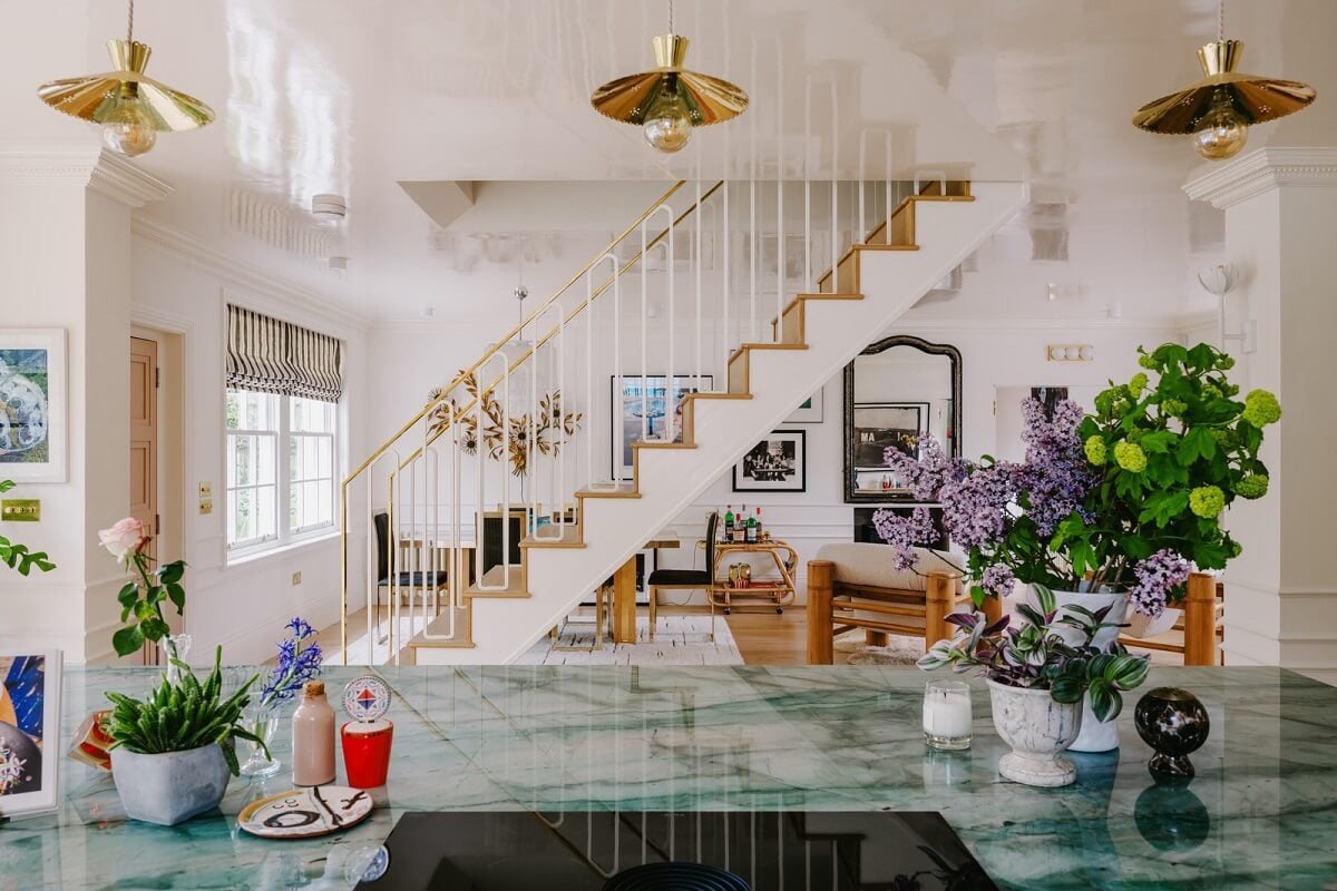 A White English House with a Beautiful Open-Plan Kitchen 4 view-from-kitchen-island
