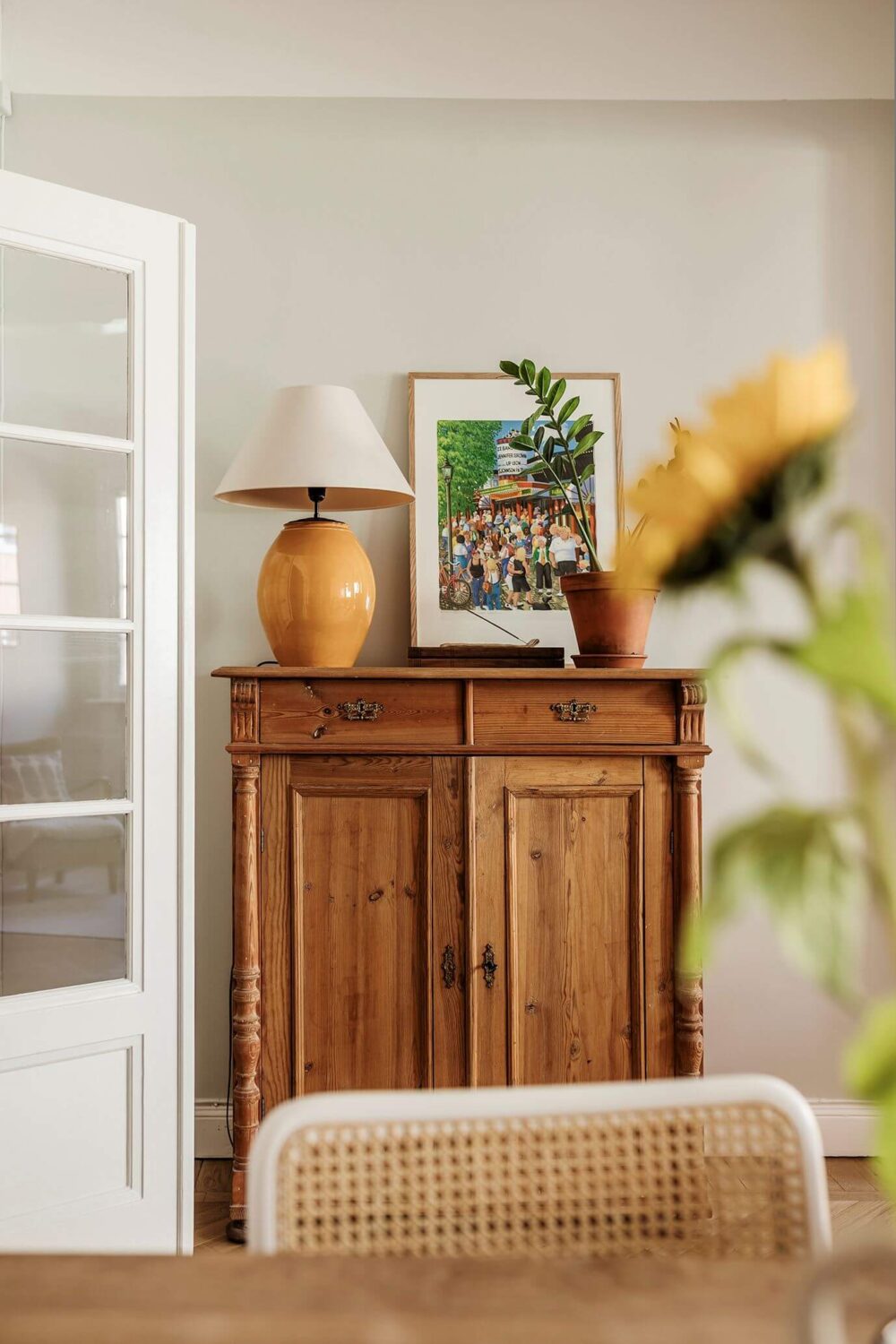 A Small Renovated 1920s Apartment in Stockholm 3 vintage cabinet