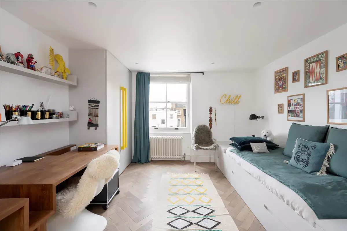 A Light Modern Home in a Historic Building Has a Colorful Bathroom 15 a35209a2 2997 427e bdf2 b399b4966148 0 A Light Modern Home in a Historic Building Has a Colorful Bathroom