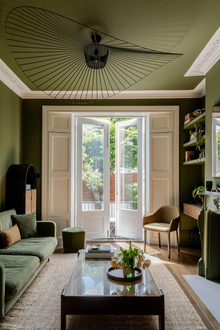 Best of 2024: Living Rooms 29 all green living room