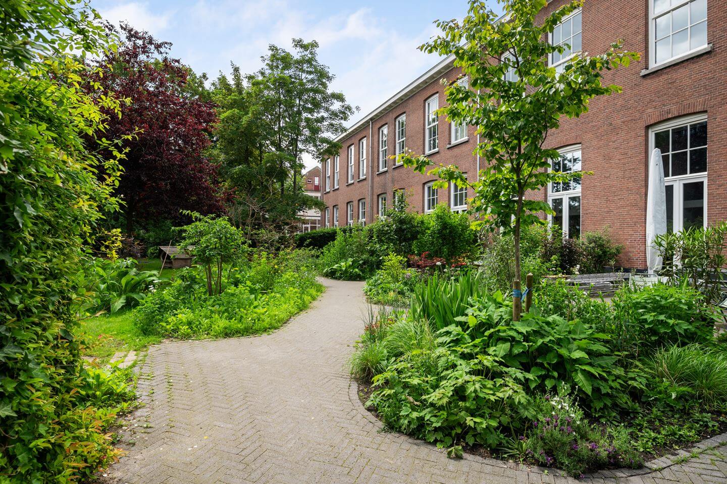 Loft Spaces in a Former School Conversion in Rotterdam 34 apartments communal garden Loft Spaces in a Former School Conversion in Rotterdam