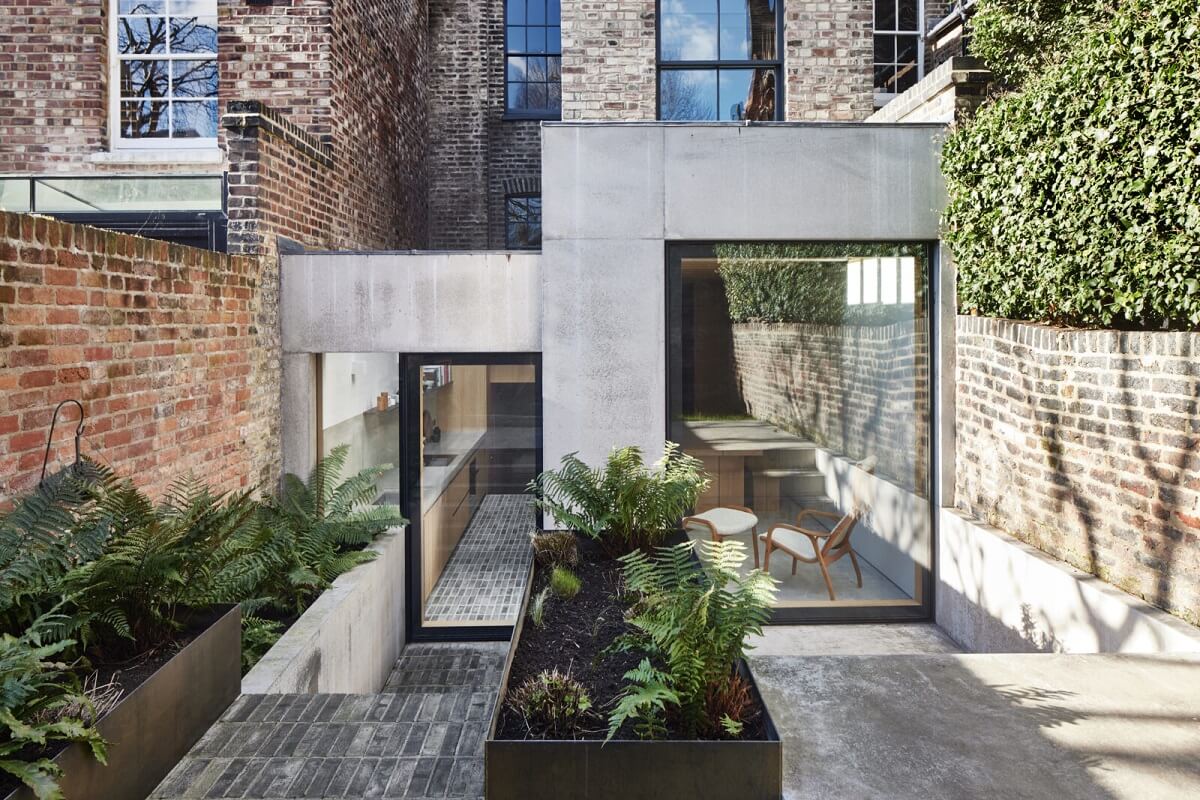 A Georgian Townhouse with a Modern Concrete Extension 30 concrete extension