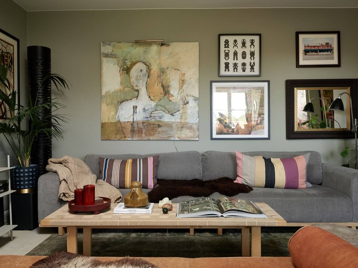 A Cozy Attic Apartment is a Charming Family Home 3 gray living room