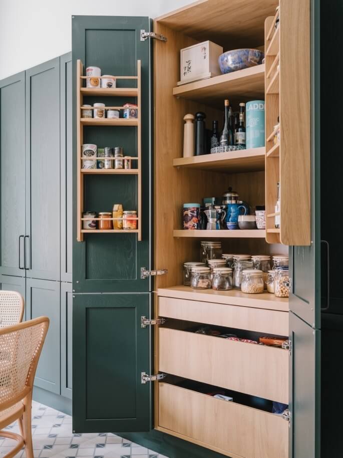 A Stunning Bespoke Kitchen by PAD and Munro Interior Design Studio 13 green kitchen pad munro interior design studio nordroom 18 1 A Stunning Bespoke Kitchen by PAD and Munro Interior Design Studio