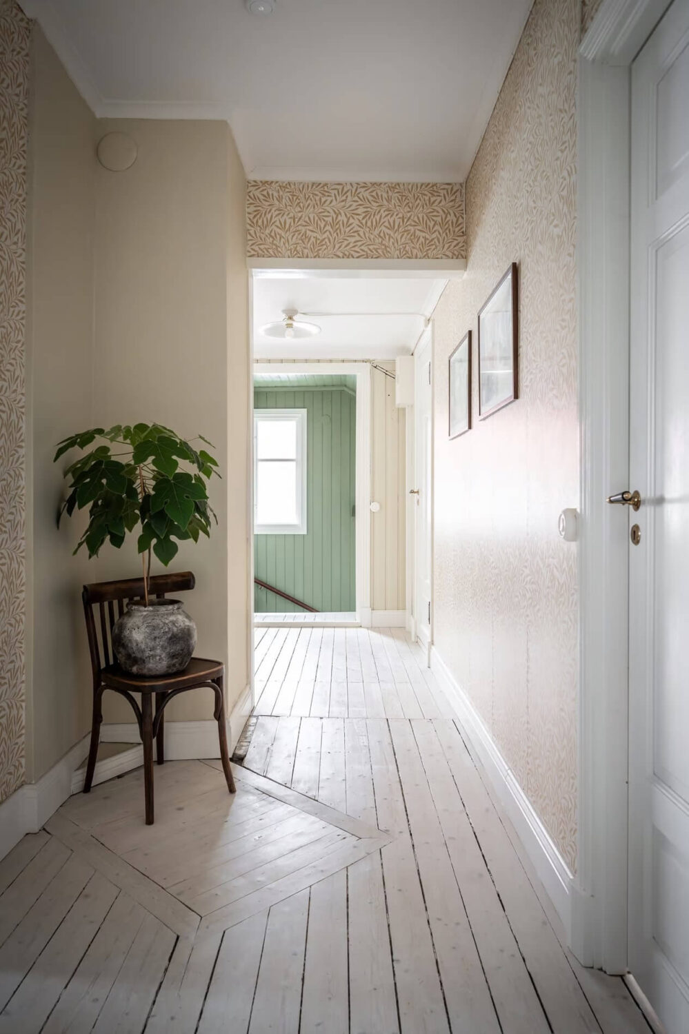 Original Charm in a Light Green Swedish Country House 22 hallway 2 Original Charm in a Light Green Swedish Country House