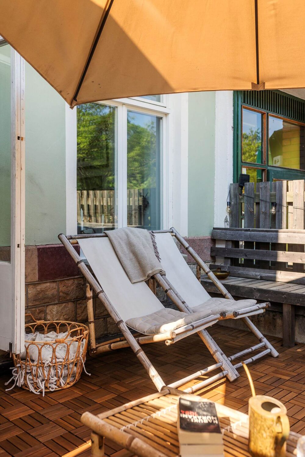 A Charming Studio Apartment with a Loft Bed 15 outdoor terrace studio apartment