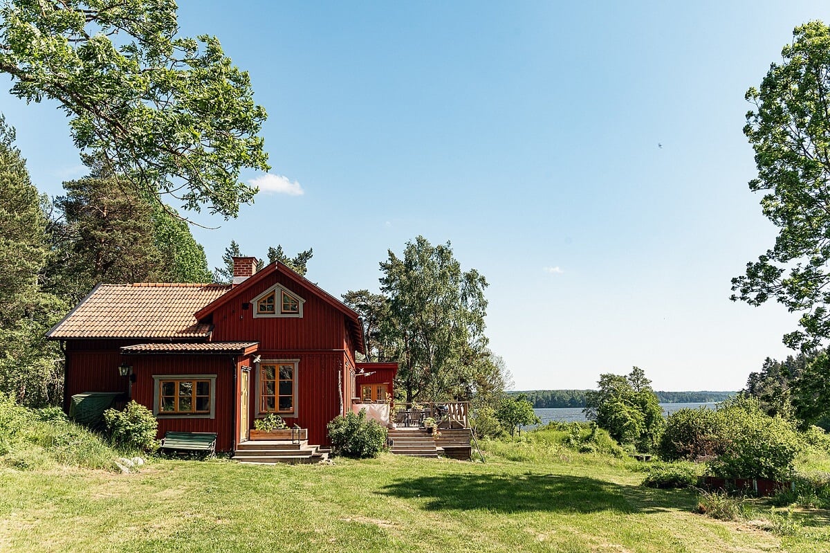 A Charming Historic Home with Views of the Lake 13 red-swedish-house