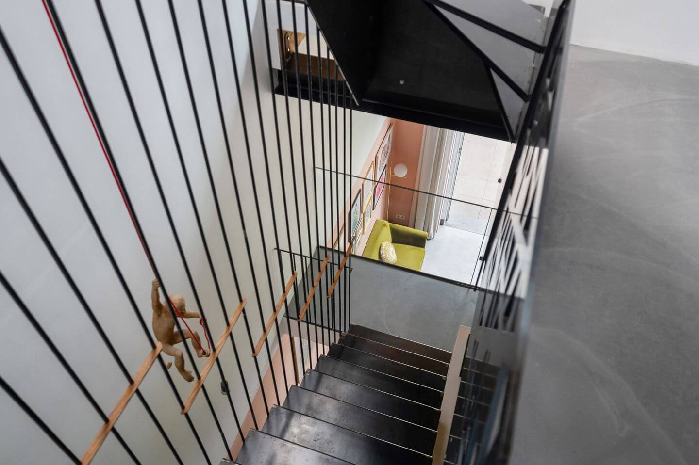 Loft Spaces in a Former School Conversion in Rotterdam 16 staircase