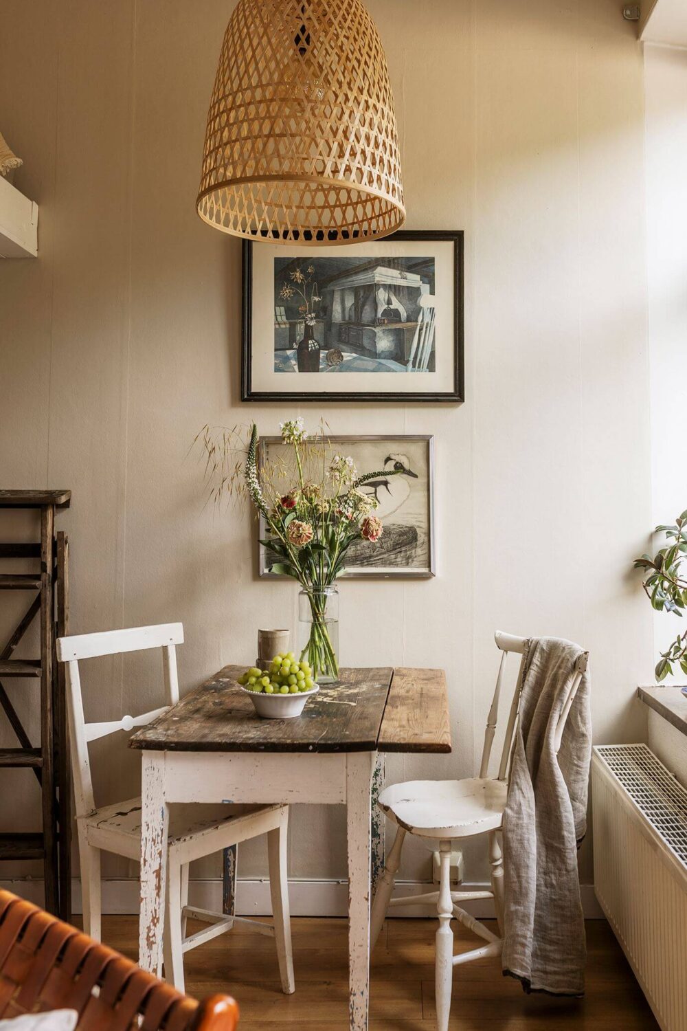 A Charming Studio Apartment with a Loft Bed 7 studio apartment table