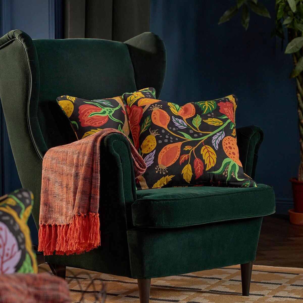 IKEA HÖSTAGILLE: A Fall Collection with Halloween Decorations 2024 9 IKEA_HOSTAGILLE_cushion cover fall collectio nordroom