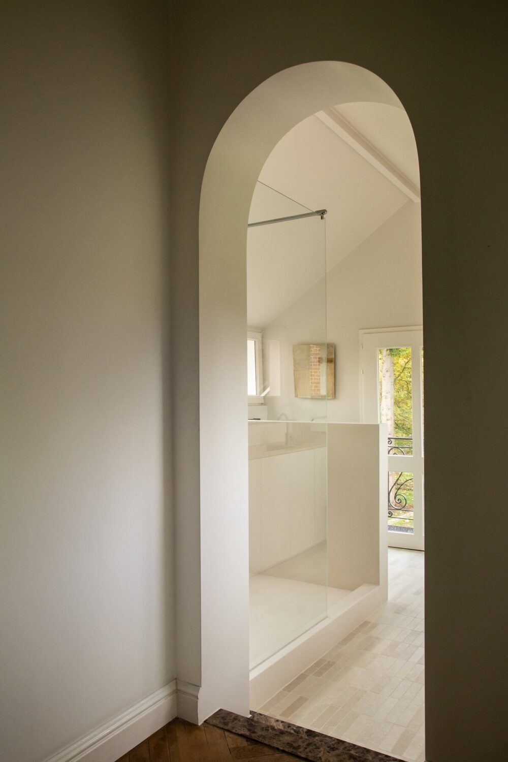 Historic Character and Timeless Elegant Interiors in a Restored Belgian Villa 17 arched doorway Historic Character and Timeless Elegant Interiors in a Restored Belgian Villa