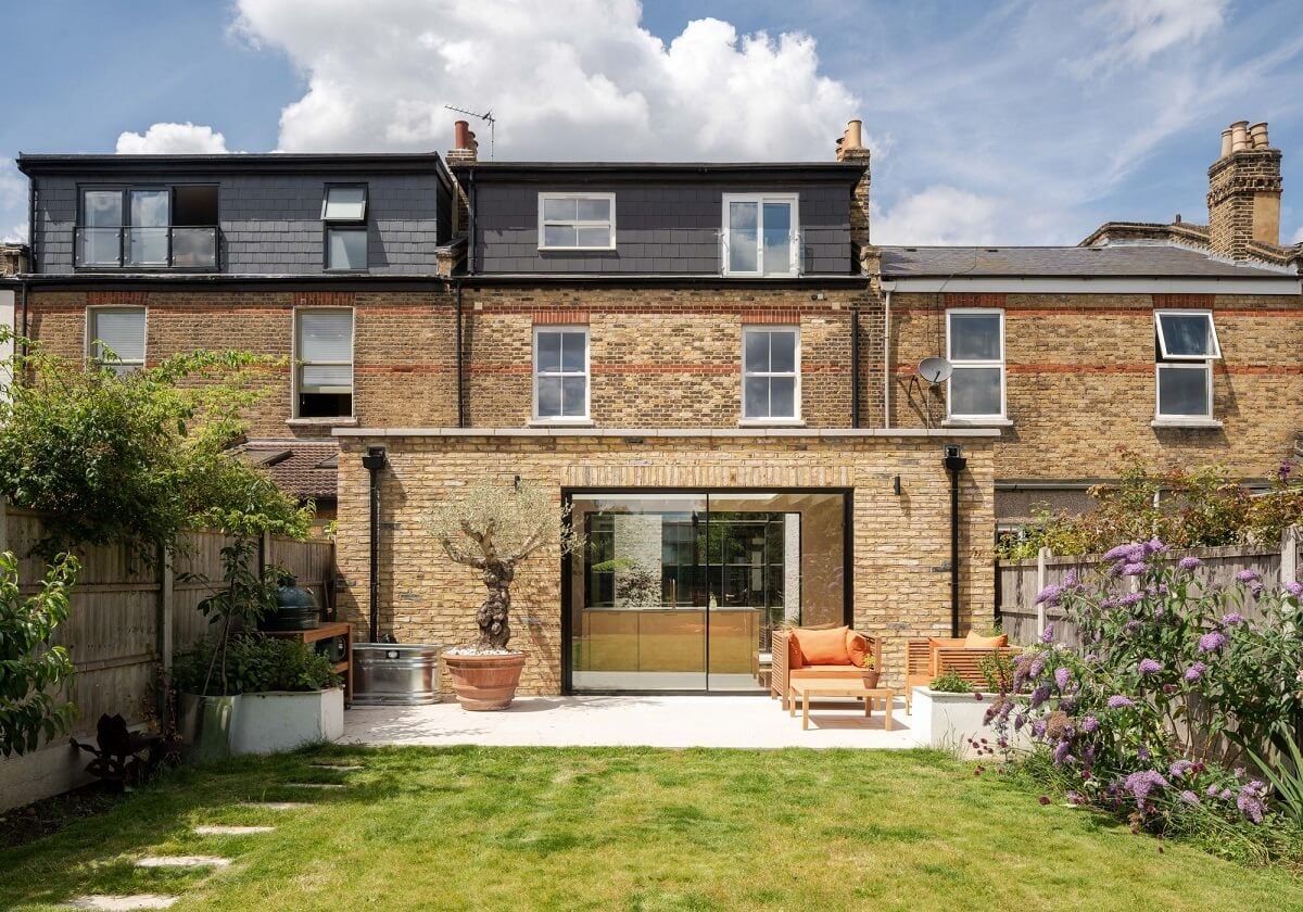 A Stunning Color Palette in an Extended Edwardian House in London 34 back exterior with A Stunning Color Palette in an Extended Edwardian House in London