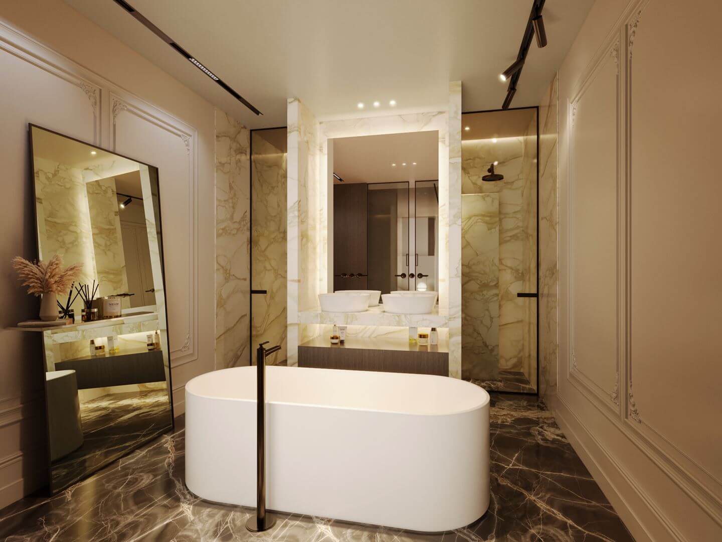 A Luxurious Duplex Apartment in Amsterdam 9 bathroom 2 A Luxurious Duplex Apartment in Amsterdam
