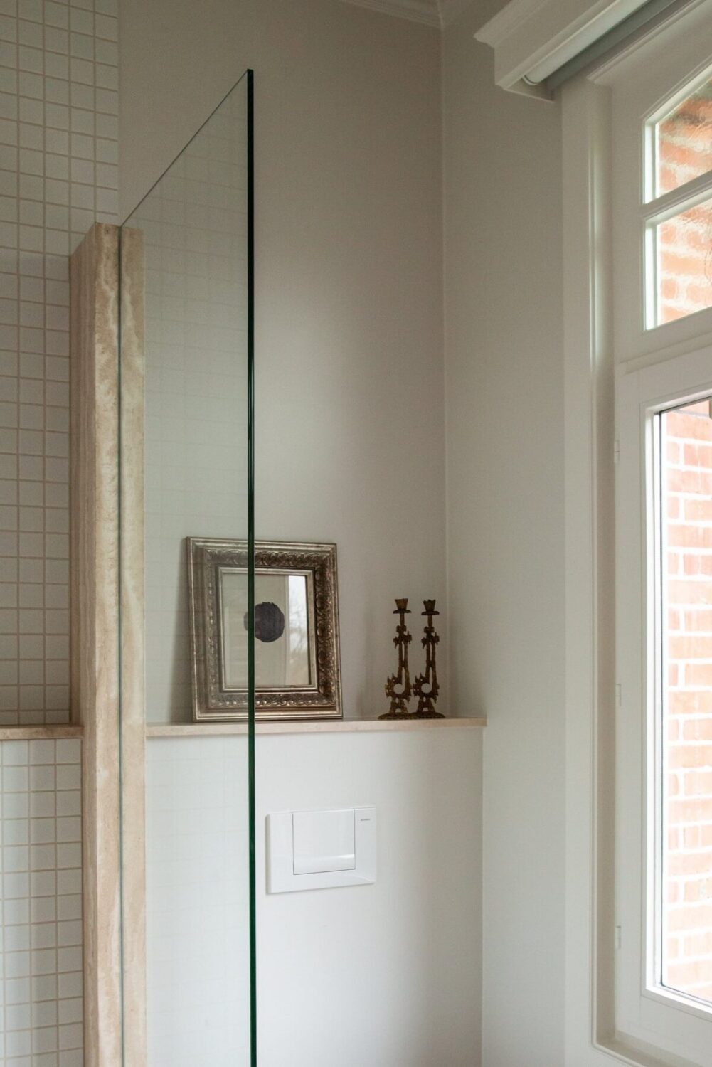 Historic Character and Timeless Elegant Interiors in a Restored Belgian Villa 26 bathroom detail