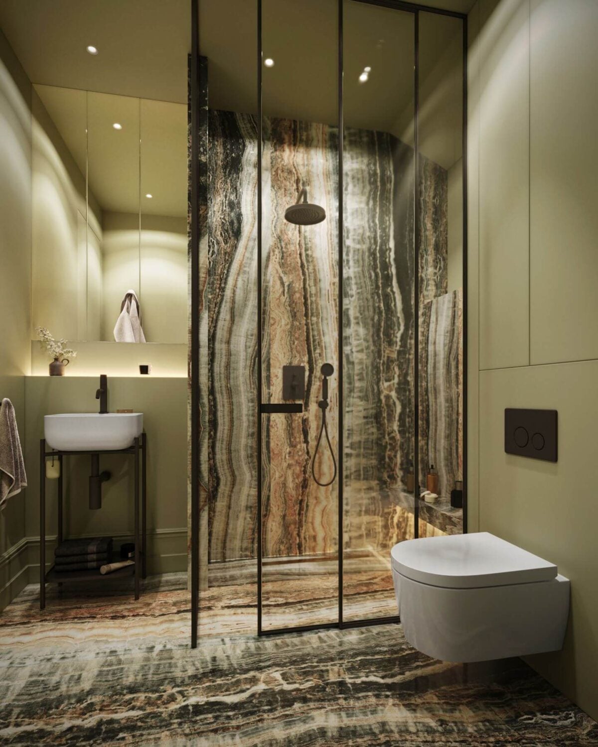 A Luxurious Duplex Apartment in Amsterdam 12 bathroom with shower A Luxurious Duplex Apartment in Amsterdam