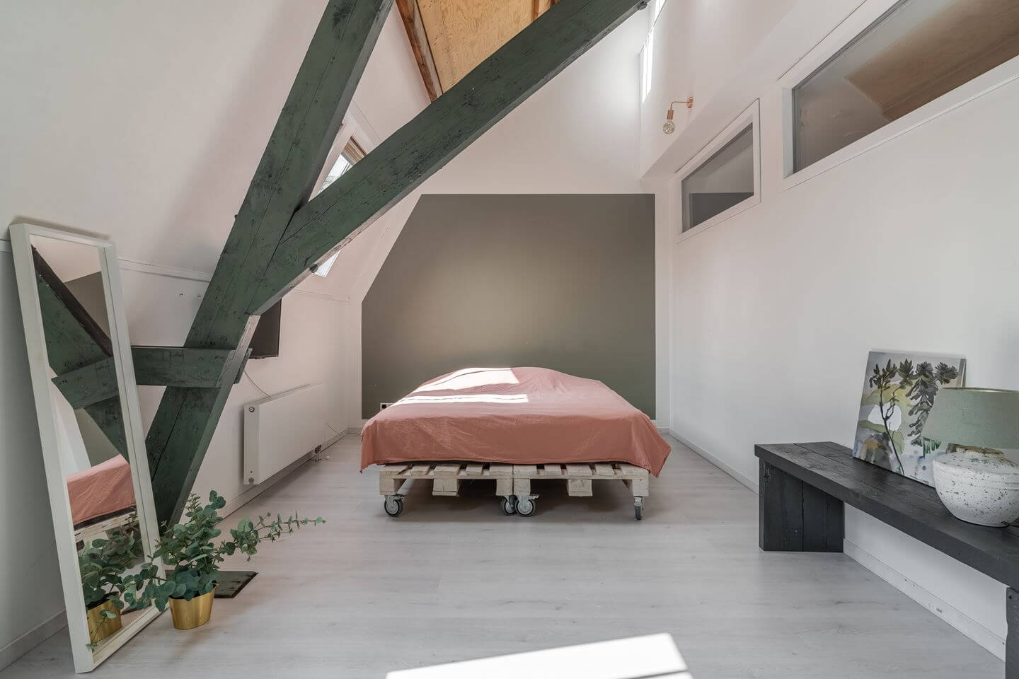 A Beautiful Loft Style Home in a Former Dutch Factory 12 bedroom slanted ceiling