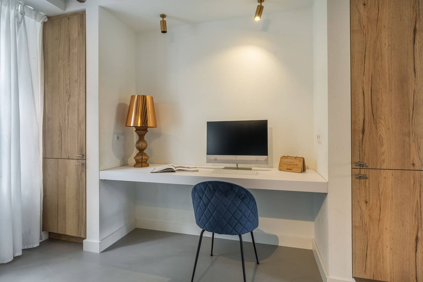 A Beautiful Loft Style Home in a Former Dutch Factory 6 built in desk
