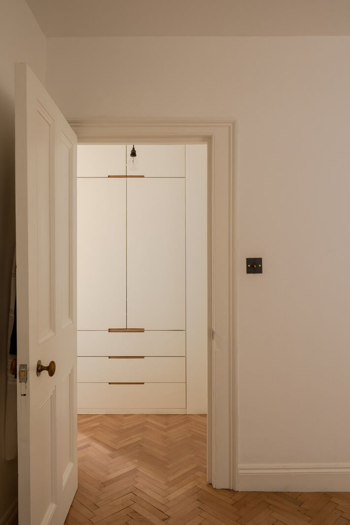 Pared Back Interiors and Light-Filled Spaces in a London Apartment 13 built in wardrobes